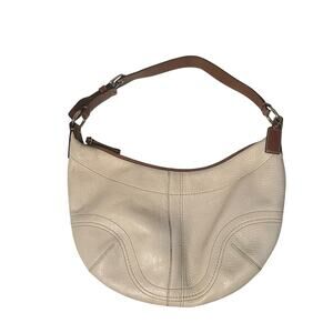 Vintage Coach Cream Shoulder Bag